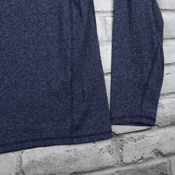 Buffalo David Bitton Men’s Casual Heathered Blue Henley XL Long Sleeve Shirt - Picture 6 of 8